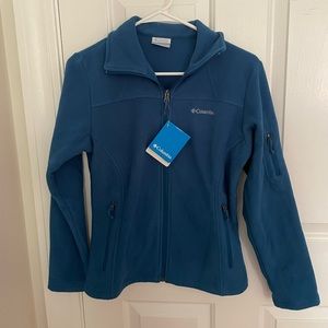 Teal Columbia Fast Trek Fleece Full Zip-XS